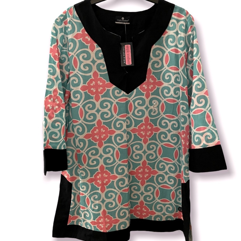 Simply Southern cotton tunic Sz L NWT